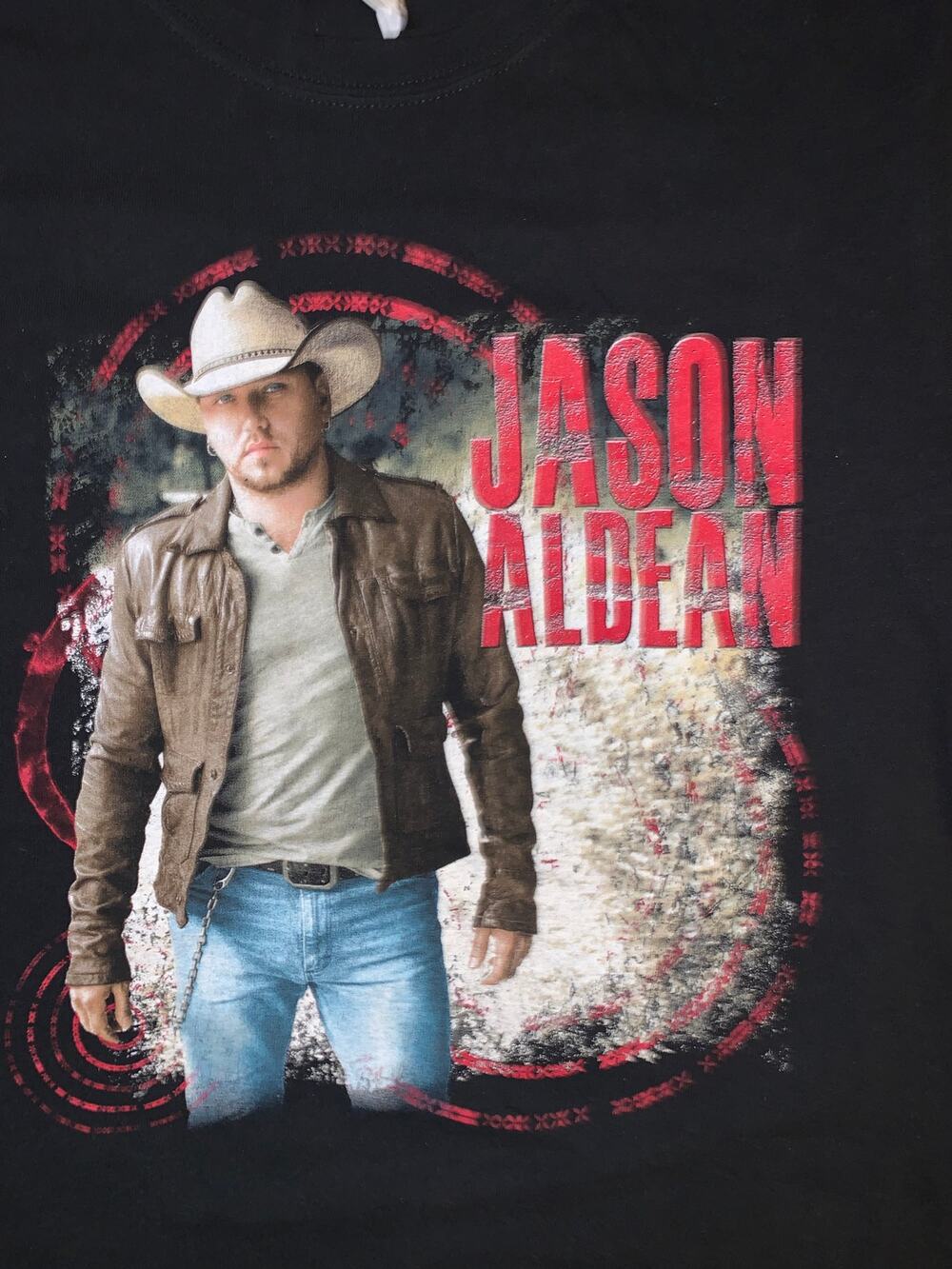Jason Aldean 2012 Tour T-Shirt Mens Small Black Anvil Country Tee